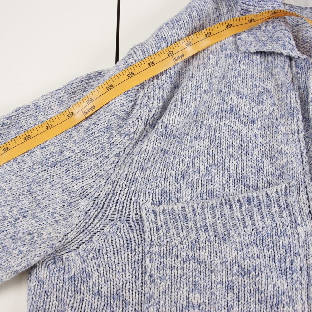 Mr Porter Miles Leon Knit Cotton Blue Cardigan Mens Sz S - Picture 4 of 12